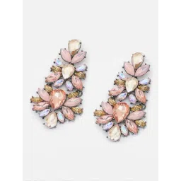 Sohi Gold Plated Party Designer Stone Drop Earrings-picture-26