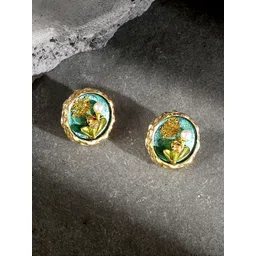 SOHI Gold-Plated Pearls Beaded The Portrait Studs-picture-33