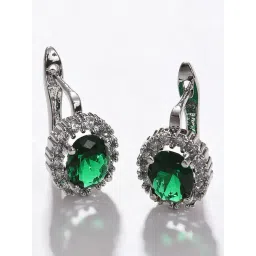 Sohi Green Contemporary Drop Earrings-picture-16