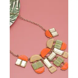 SOHI Multicolor Designer Stone Necklace-picture-29