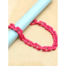 SOHI Pink Party Designer Choker Necklace-picture-37