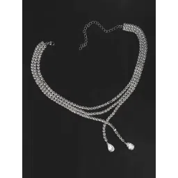 SOHI Silver Designer Stone Casual Necklace-picture-21