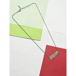 SOHI Silver Designer Stone Necklace-picture-34