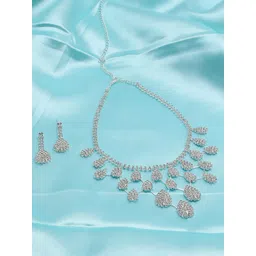 SOHI Silver-Plated  AD Studded Jewellery Set-picture-38