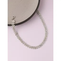 SOHI Silver-Plated Choker Necklace image 1