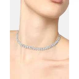 SOHI Silver-Plated Choker Necklace image 5