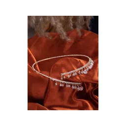 SOHI Silver Plated Designer Stone Necklace-picture-11