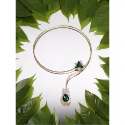 Sohi silver plated designer stone party necklace for women-picture-21