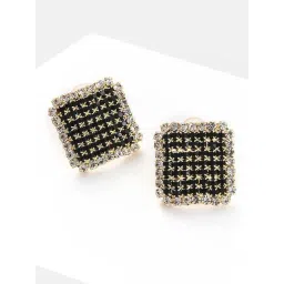 Sohi Silver Plated Designer Stone Stud Earrings-picture-18