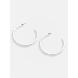 Sohi Silver Plated Party Designer Hoop Earrings-picture-11