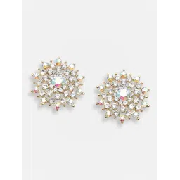 Sohi Silver Plated Party Designer Stone Stud Earrings-picture-40