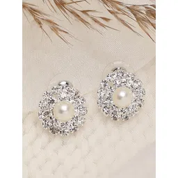 SOHI Silver-Plated Studs Earrings-picture-29