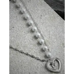 SOHI White Designer Stone Necklace-picture-15