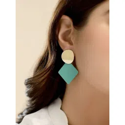 SOHI Women Gold Plated Party Designer Drop Earrings-picture-22