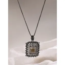 Sohi women's secret gardenia pendant chrome silver-picture-33