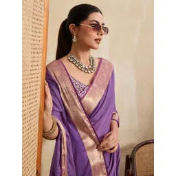 SOHINI NX Woven Design Zari Pure Chiffon Saree-picture-16