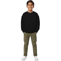 sohot Boy’s Fleece Stretchable Full Sleeves Sweatshirt Regular Fit Round Neck Casual Winterwear for Kids and Boys SSBS15-picture-55