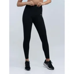 Soie Black Plain Sports Tights-picture-14