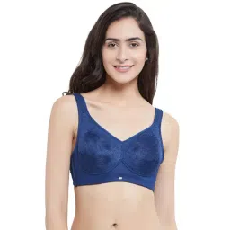 Soie Blue Lace Non Wired Non Padded Full Coverage Minimizer Bra-picture-44