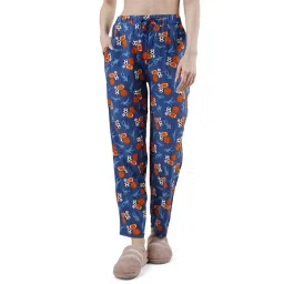 Soie Dark Blue Printed Pyjamas-picture-31