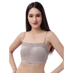 Soie Grey Full Coverage Bralette Bra-picture-40