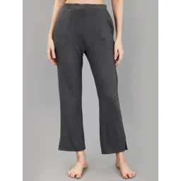 Soie Grey Solid Lounge Pants-picture-34