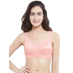 Soie Light Pink Non Wired Non Padded Full Coverage Minimizer Bra-picture-46