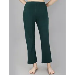 Soie  Mid-Rise Flared Ankle -Length Soft Lounge Pants-picture-30