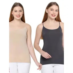 Soie Multicolor Camisole (Pack Of 2)-picture-32