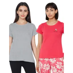 Soie  Multicolor Cotton T-Shirt (Pack Of 2)-picture-31