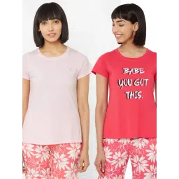 Soie Multicolor Graphic T-Shirt (Pack Of 2)-picture-19