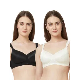 Soie Multicolor Non Wired Padded T-Shirt Bra - (Pack Of 2)-picture-16