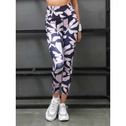 Soie Navy Printed Sports Tights-picture-10