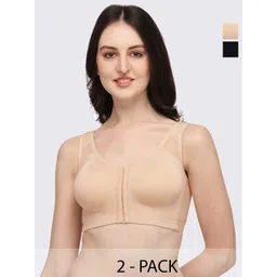 Soie Pack Of 2 Full Coverage Non Padded Everyday Bra With All Day Comfort-picture-25