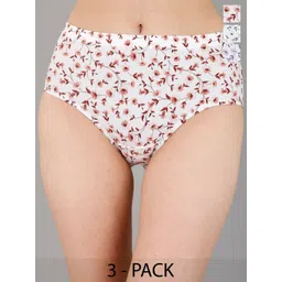 Soie Pack Of 3 Printed High Rise High Waist Hipster Briefs-picture-41