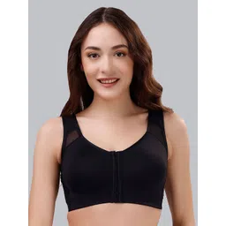 Soie Women Front Closure Full Coverage Non Padded Non Wired Posture Correction Bra-picture-24