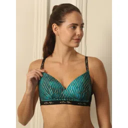 Soie Women Padded Non-Wired Full Coverage Detachable Back Straps Printed Bra-picture-26