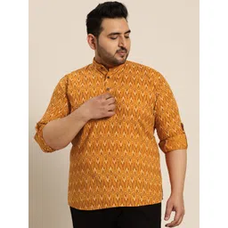 SOJANYA PLUS Geometric Printed Cotton Kurta-image-20