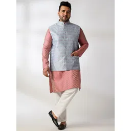 SOJANYA PLUS Men Ethnic Motifs Regular Kurta with Pyjamas-picture-41