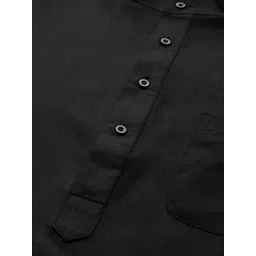 SOJANYA PLUS Size Men Black Pure Cotton Kurta image 4