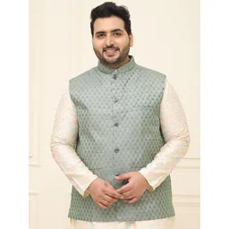 SOJANYA PLUS Woven Design Nehru Jackets-picture-36