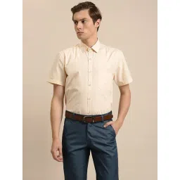 Sojanya Beige Cotton Regular Fit Shirt-picture-10
