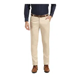 Sojanya Beige Regular Slim Fit Trousers-picture-19