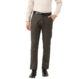 Sojanya Black & Beige Checks Trousers-picture-24