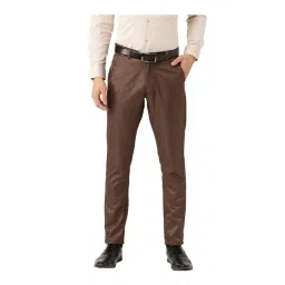 Sojanya Brown Regular Slim Fit Trousers-picture-39