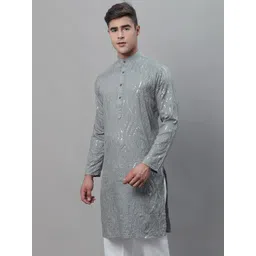 SOJANYA Embroidered Pure Cotton Kurta-picture-10