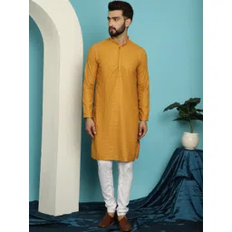 SOJANYA Embroidered Pure Cotton Straight Kurta With Pyjamas-picture-29