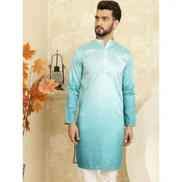 SOJANYA Ethnic Woven Design Cotton Silk Straight Kurta-picture-39