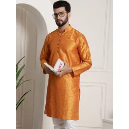 SOJANYA Floral Printed Mandarin Collar Long sleeves Straight Kurta-picture-22