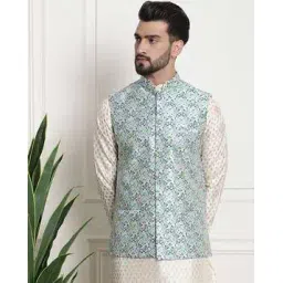 sojanya Floral Woven Nehru Jacket-picture-47